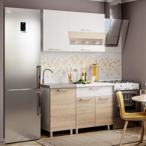 Кухня Айсбери 1.2 м (Белый/Дуб Сонома) в Дегтярске - degtyarsk.ok-mebel.com | фото