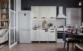Кухня ДИОР 1500 (Белый/Дуб Крафт белый) в Дегтярске - degtyarsk.ok-mebel.com | фото