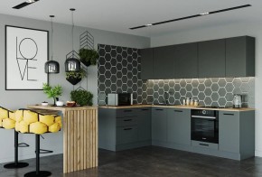Кухня угловая Антрацит 2600х1600 (Стол. 38мм) в Дегтярске - degtyarsk.ok-mebel.com | фото