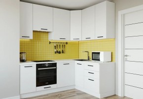 Кухонный гарнитур Белый Глянец 2200*1600 h950 (Стол. 26мм) в Дегтярске - degtyarsk.ok-mebel.com | фото