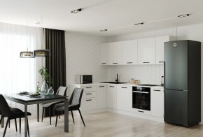 Кухонный гарнитур Белый Глянец 2600*1600 (Стол. 26мм) в Дегтярске - degtyarsk.ok-mebel.com | фото