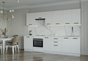 Кухонный гарнитур Белый Глянец 3000 (Стол. 26мм) в Дегтярске - degtyarsk.ok-mebel.com | фото
