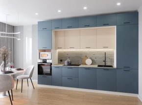Кухонный гарнитур Фьюжн 3400 (Стол. 38мм) в Дегтярске - degtyarsk.ok-mebel.com | фото