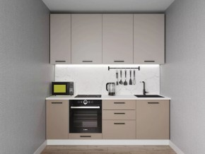 Кухонный гарнитур Каппучино 2200 h950 (Стол. 26мм) в Дегтярске - degtyarsk.ok-mebel.com | фото