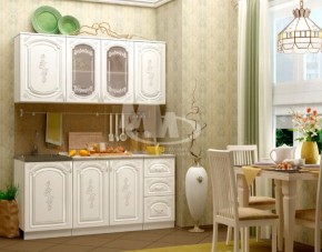 ЛИЗА-2 Кухонный гарнитур 1,7 Белый глянец холодный в Дегтярске - degtyarsk.ok-mebel.com | фото