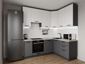 Кухонный гарнитур Меренга 2200*1600 h950 (Стол. 38мм) в Дегтярске - degtyarsk.ok-mebel.com | фото