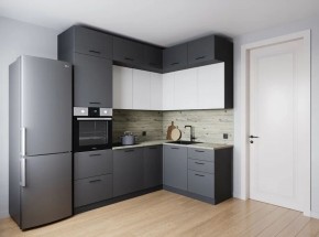Кухонный гарнитур Меренга 2200*1700 (Стол. 26мм) в Дегтярске - degtyarsk.ok-mebel.com | фото