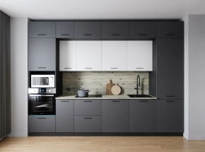 Кухонный гарнитур Меренга 3400 (Стол. 26мм) в Дегтярске - degtyarsk.ok-mebel.com | фото