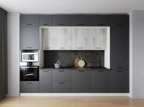 Кухонный гарнитур Санторини 3400 (Стол. 26мм) в Дегтярске - degtyarsk.ok-mebel.com | фото