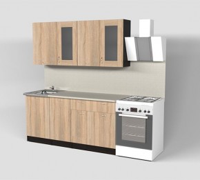 Кухня Симона Демо 1700 (Венга/Дуб Сонома) в Дегтярске - degtyarsk.ok-mebel.com | фото