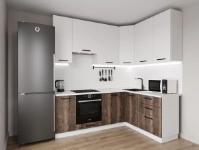 Кухонный гарнитур Старое Дерево 2200*1600 h950 (Стол. 26мм) в Дегтярске - degtyarsk.ok-mebel.com | фото