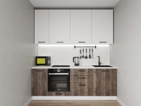Кухонный гарнитур Старое Дерево 2200 h950 (Стол. 26мм) в Дегтярске - degtyarsk.ok-mebel.com | фото
