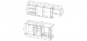 Кухонный гарнитур Старое Дерево 2550 (Стол. 38мм) в Дегтярске - degtyarsk.ok-mebel.com | фото 2