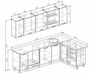 Кухонный гарнитур угловой Бланка 2600х1600 (Стол. 26мм) в Дегтярске - degtyarsk.ok-mebel.com | фото 2