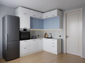Кухонный гарнитур угловой Капри 2200*1700 (Стол. 38мм) в Дегтярске - degtyarsk.ok-mebel.com | фото