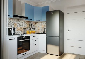 Кухонный гарнитур угловой Капри 2200х1000 (Стол. 38мм) в Дегтярске - degtyarsk.ok-mebel.com | фото