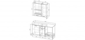 Кухонный гарнитур Умбра 1600 h950 (Стол. 26мм) в Дегтярске - degtyarsk.ok-mebel.com | фото 2