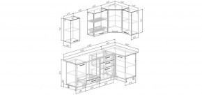 Кухонный гарнитур Умбра 2200*1000 (Стол. 26мм) в Дегтярске - degtyarsk.ok-mebel.com | фото 2