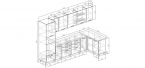 Кухонный гарнитур Умбра 3200*1400 (Стол. 26мм) в Дегтярске - degtyarsk.ok-mebel.com | фото 2