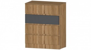 ЛЕНОРА Комод 4 ящика (графит) в Дегтярске - degtyarsk.ok-mebel.com | фото