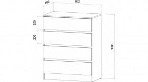 ЛЕНОРА Спальный гарнитур (модульный) графит в Дегтярске - degtyarsk.ok-mebel.com | фото 3