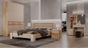 ЛЕНОРА Спальный гарнитур (модульный) кашемир в Дегтярске - degtyarsk.ok-mebel.com | фото