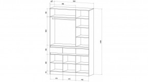 ЛЕНОРА Спальный гарнитур (модульный) кашемир в Дегтярске - degtyarsk.ok-mebel.com | фото 9