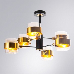 Люстра на штанге Arte Lamp Carlo A8205SP-6BK в Дегтярске - degtyarsk.ok-mebel.com | фото 2