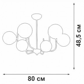 Люстра на штанге Vitaluce V39570 V39570-8/6PL в Дегтярске - degtyarsk.ok-mebel.com | фото 3