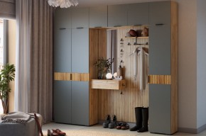 МЕБЕЛЬСОН К12 Прихожая (графит) в Дегтярске - degtyarsk.ok-mebel.com | фото