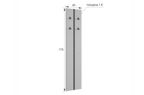 МЕРСИ Прихожая (модульная) графит в Дегтярске - degtyarsk.ok-mebel.com | фото 2