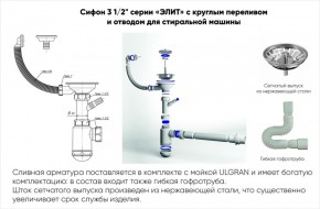 Мойка кухонная ULGRAN U-101 (500) в Дегтярске - degtyarsk.ok-mebel.com | фото 14