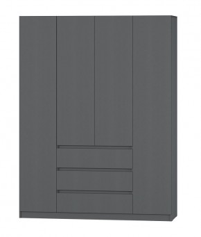 МС "Хилтон" Шкаф №1 1600 (Графит) в Дегтярске - degtyarsk.ok-mebel.com | фото 2
