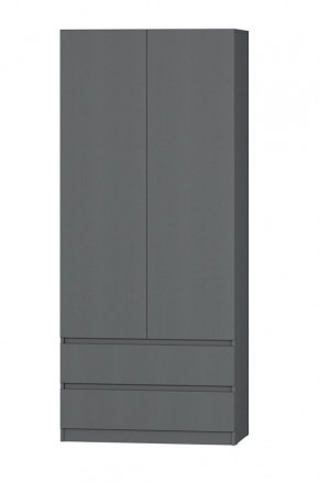 МС "Хилтон" Шкаф №3 900 (Графит) в Дегтярске - degtyarsk.ok-mebel.com | фото 2