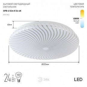 Накладной светильник Эра Slim SPB-6 Slim 8 24-4K в Дегтярске - degtyarsk.ok-mebel.com | фото 2