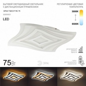 Накладной светильник Эра  SPB-6 GEO 6 RC 75 в Дегтярске - degtyarsk.ok-mebel.com | фото 2