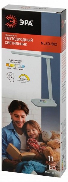 Настольная лампа офисная Эра  NLED-502-11W-W в Дегтярске - degtyarsk.ok-mebel.com | фото 6