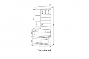 ОЛЬГА-МИЛК Прихожая (модульная) в Дегтярске - degtyarsk.ok-mebel.com | фото 2