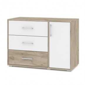 ОЛИВИЯ О63 Комод (дуб серый/белый) в Дегтярске - degtyarsk.ok-mebel.com | фото