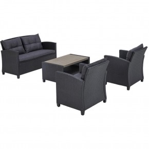 Плетеный комплект мебелис диваном AFM-804G Dark Grey в Дегтярске - degtyarsk.ok-mebel.com | фото 3