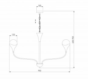 Подвесная люстра Eurosvet Calyx 60169/8 никель в Дегтярске - degtyarsk.ok-mebel.com | фото 3