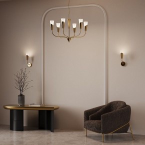 Подвесная люстра Eurosvet Rhyton 60167/6 латунь в Дегтярске - degtyarsk.ok-mebel.com | фото 6