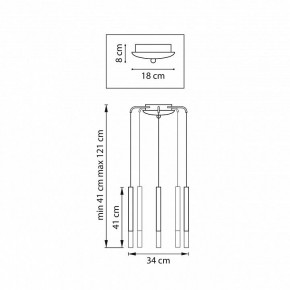 Подвесная люстра Lightstar Tubo L5T747133 в Дегтярске - degtyarsk.ok-mebel.com | фото 3