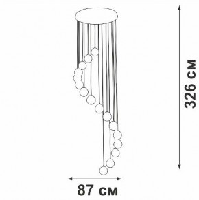 Подвесная люстра Vitaluce V2893 V2893-9/16S в Дегтярске - degtyarsk.ok-mebel.com | фото 4