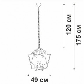 Подвесная люстра Vitaluce V4991 V4991-8/3 в Дегтярске - degtyarsk.ok-mebel.com | фото 3