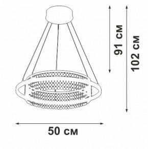 Подвесная люстра Vitaluce V54000 V54000-0/1S в Дегтярске - degtyarsk.ok-mebel.com | фото 5
