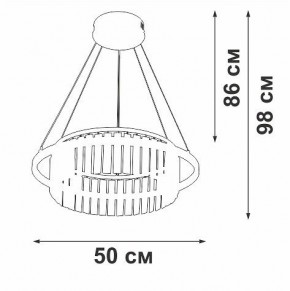 Подвесная люстра Vitaluce V54010 V54010-0/1S в Дегтярске - degtyarsk.ok-mebel.com | фото 6