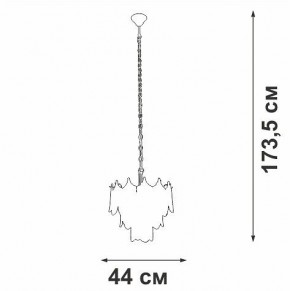 Подвесная люстра Vitaluce V5813 V5813-8/5 в Дегтярске - degtyarsk.ok-mebel.com | фото 3