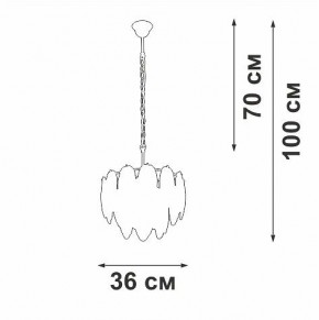 Подвесная люстра Vitaluce V5887 V5887-8/4 в Дегтярске - degtyarsk.ok-mebel.com | фото 4