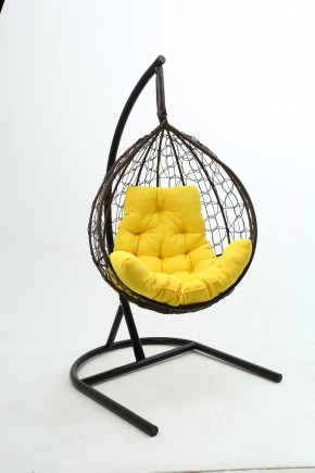 Подвесное кресло Бароло (коричневый/желтый) в Дегтярске - degtyarsk.ok-mebel.com | фото
